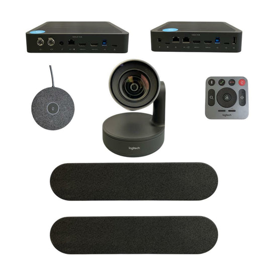 LOGITECH Rally Plus Conference Camera System Dual-Speakers and 1 Mic Pod