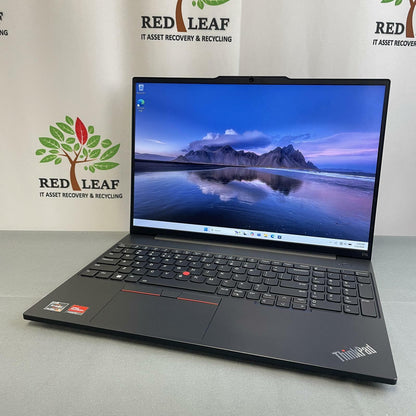Lenovo ThinkPad E16 Gen 1 16" FHD+, Ryzen 5-7530U, 16GB, 512GB NVMe, Win 11 Pro